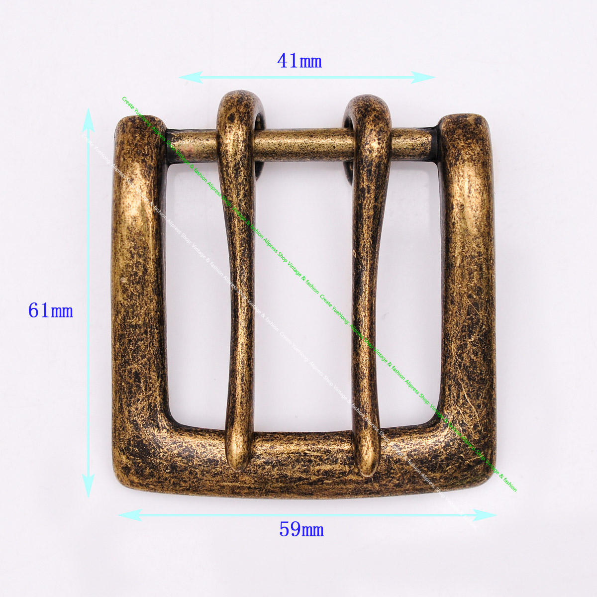 Antique Brass Hook - Men Antique Brass Double Pin Tongue