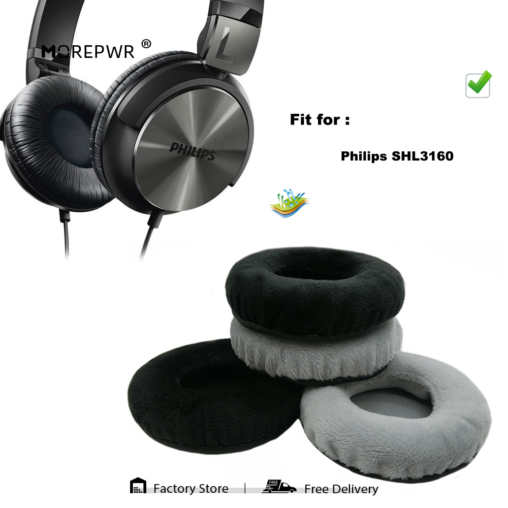 Velvet Cushion Cover - Replacement Ear Pads for Philips SHL3160