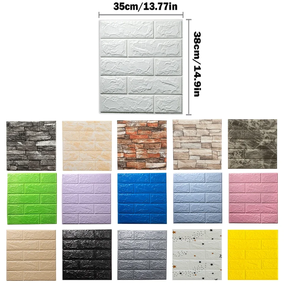 Interior Design Kitchen Modern - 3D Foam Wall Decals Self-Adhesive Decorative