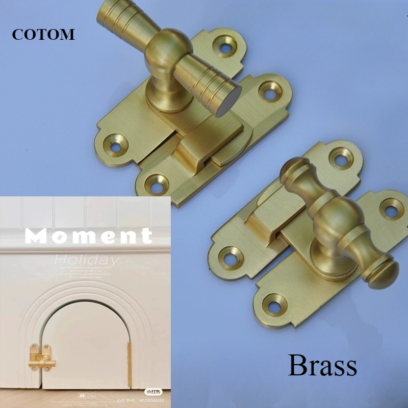 Antique Brass Cat Door Latch V - Antique Brass Hook 评论和价格