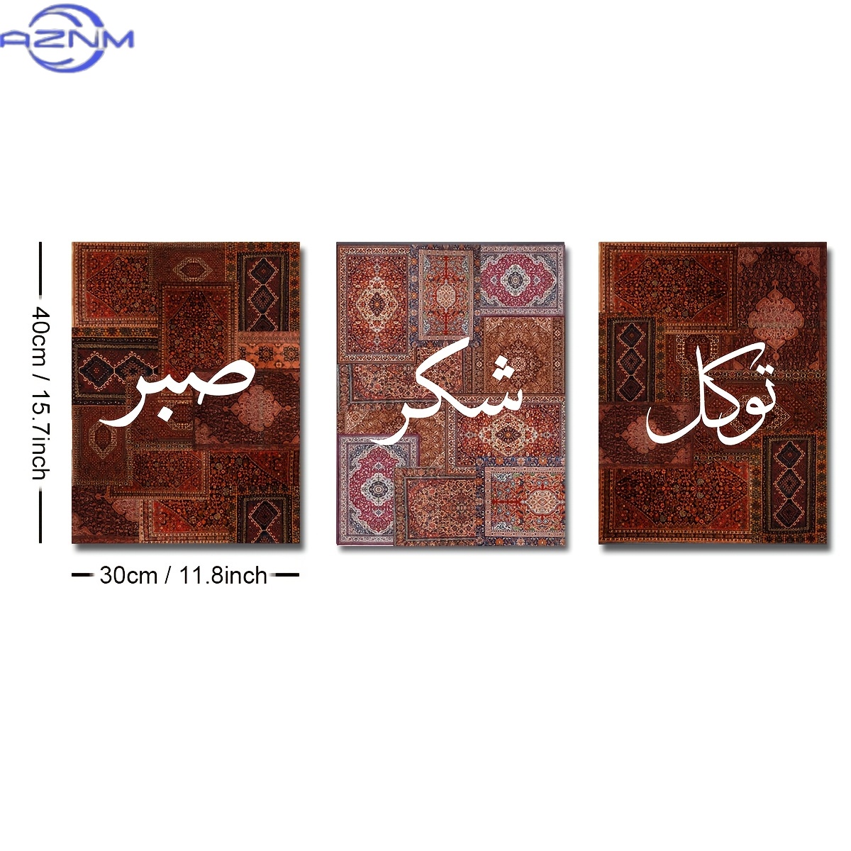 2D FLAT 3pcs Set Unframed Boho - Abstract Canvas Set 评论和价格