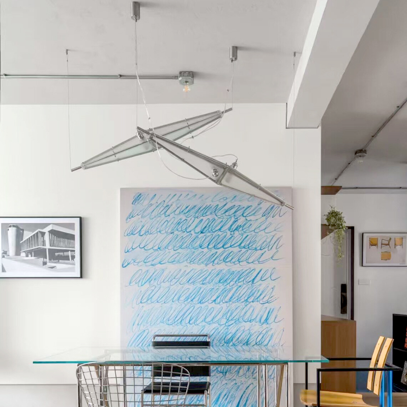 LED Glass Chandelier Minimalis - Interior Design Years Of Study 评论和价格