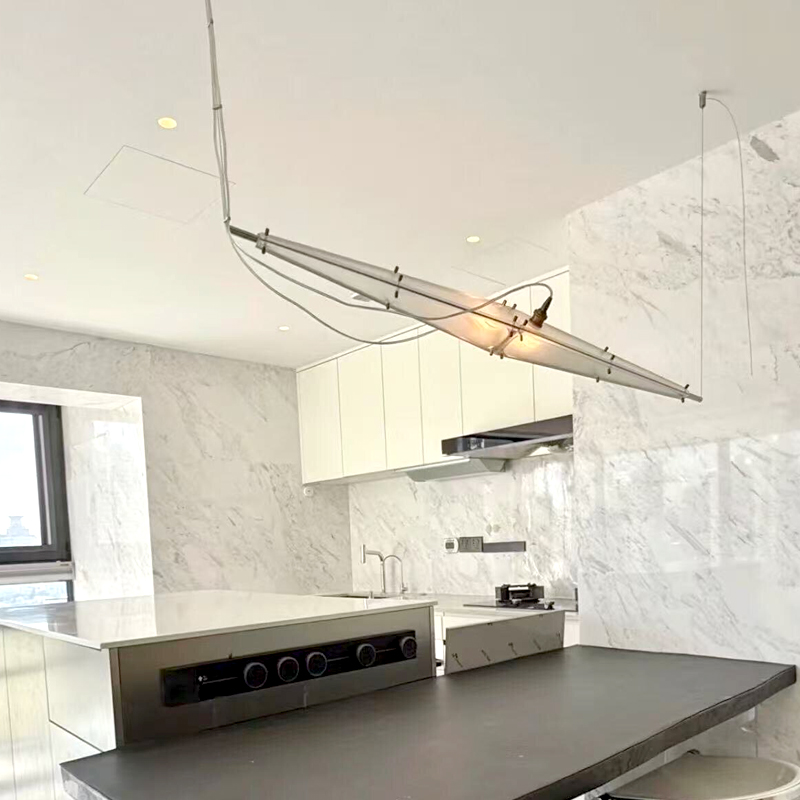 LED Glass Chandelier Minimalis - Interior Design Years Of Study 评论和价格