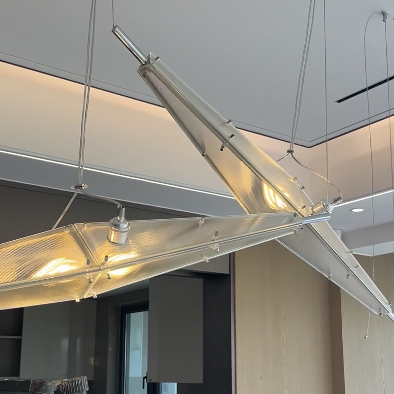 LED Glass Chandelier Minimalis - Interior Design Years Of Study 评论和价格