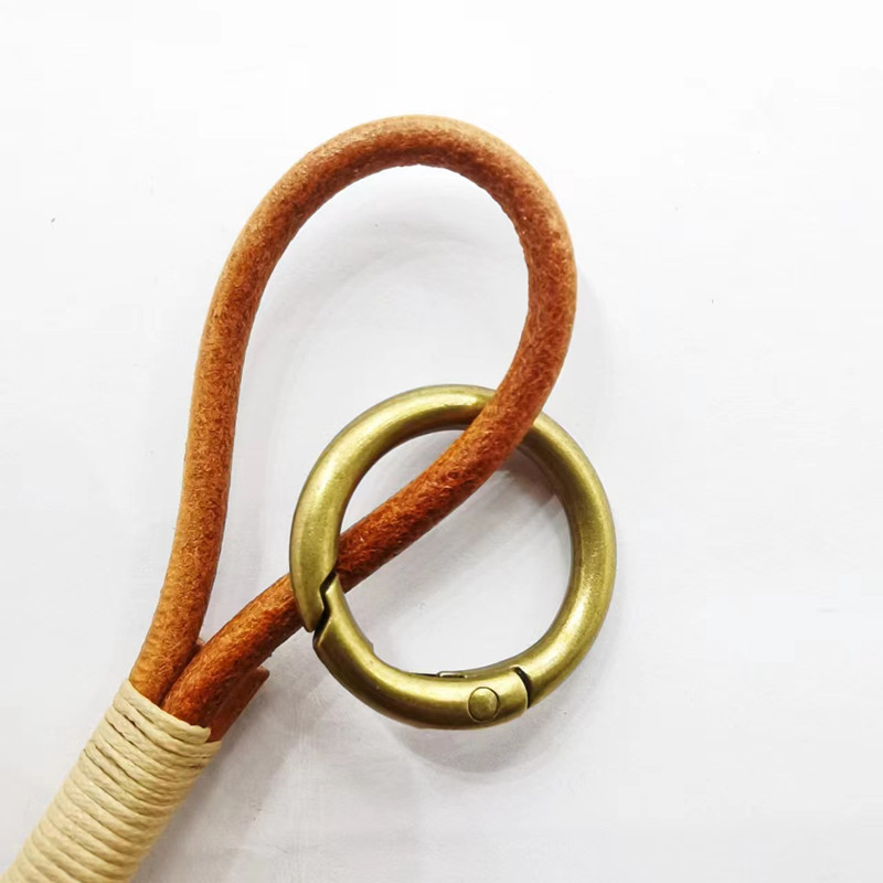 Leather Lanyard Hook Retro Cow - Antique Brass Hook 评论和价格