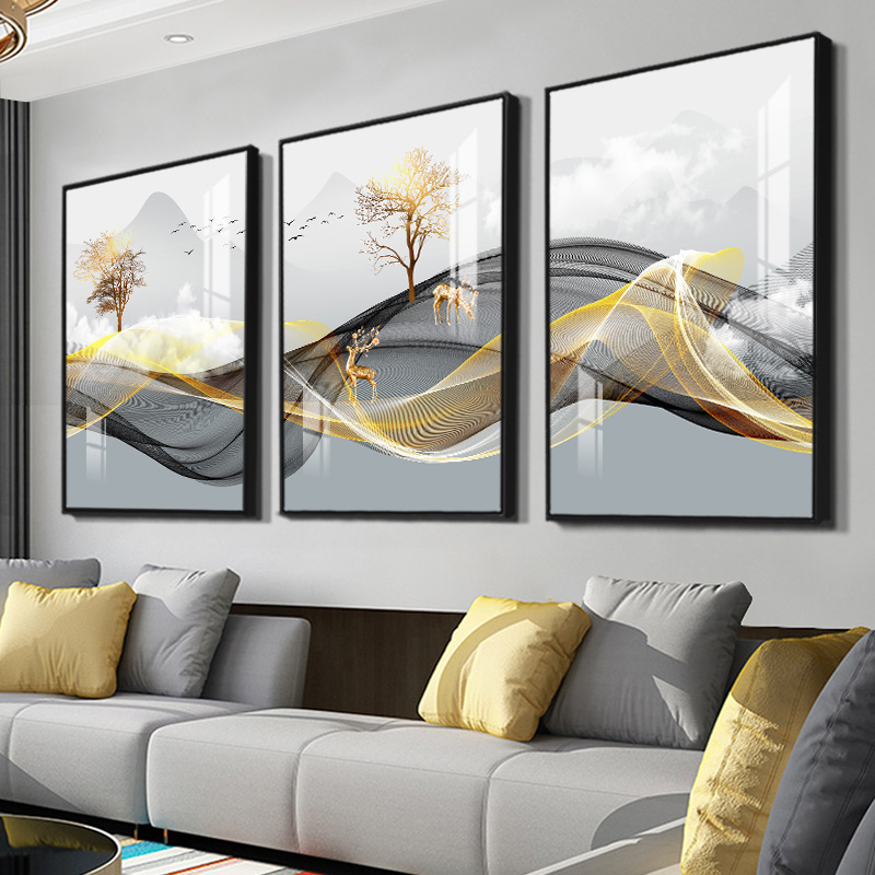 3pcs/Set frameless 3 Nordic Lu - Abstract Canvas Set 评论和价格