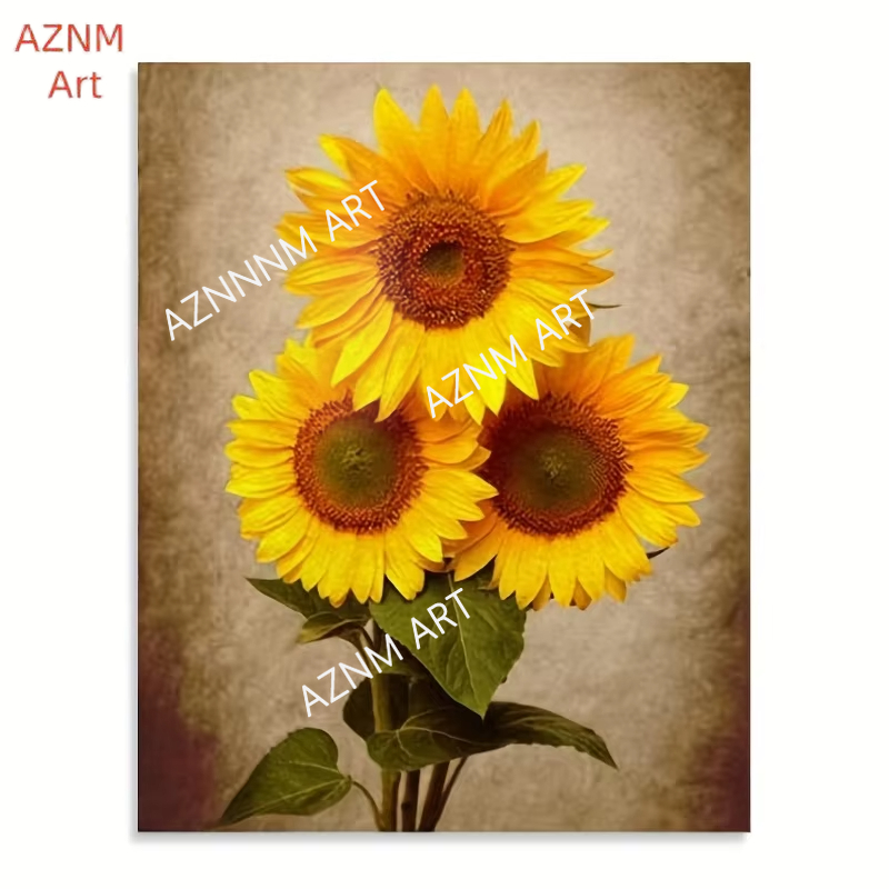 1/3PCS Deco Sunflower Canvas W - Abstract Canvas Set 评论和价格