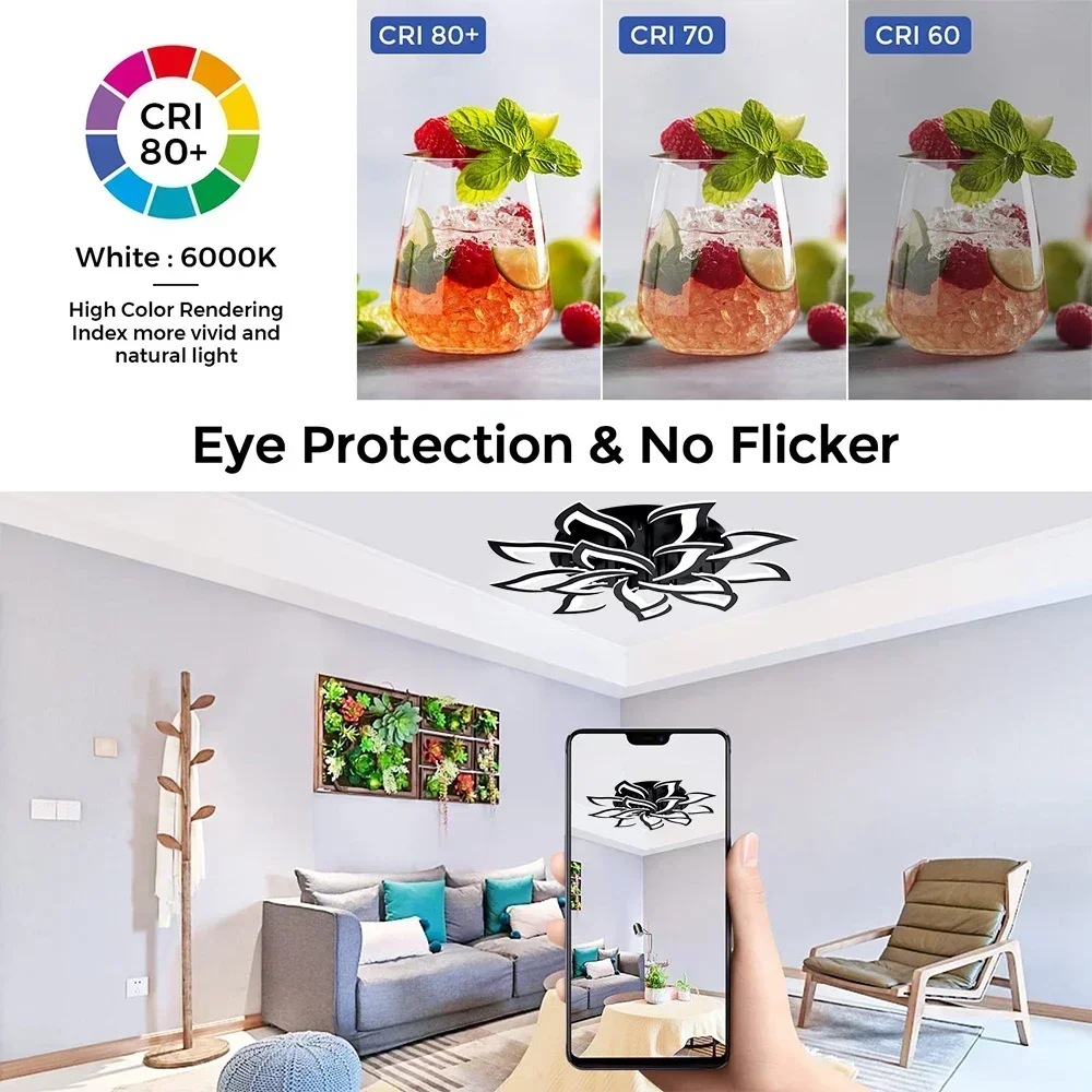 Designer LED Petal Chandelier  - Interior Design Kitchen Modern 评论和价格
