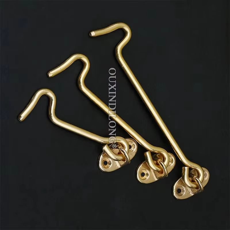 Retro 8PCS Solid Brass Antique - Antique Brass Hook 评论和价格