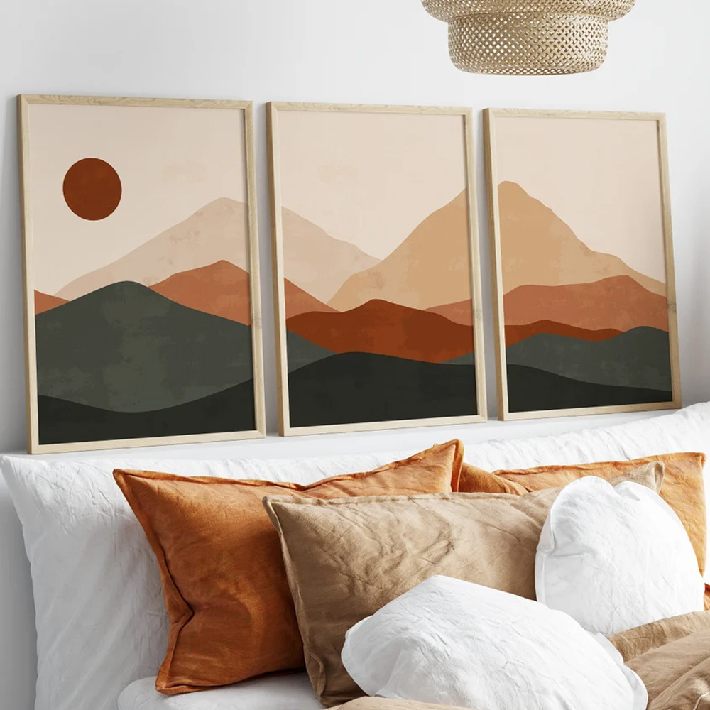 3pcs/set Bohemian Abstract Sun - Abstract Canvas Set 评论和价格