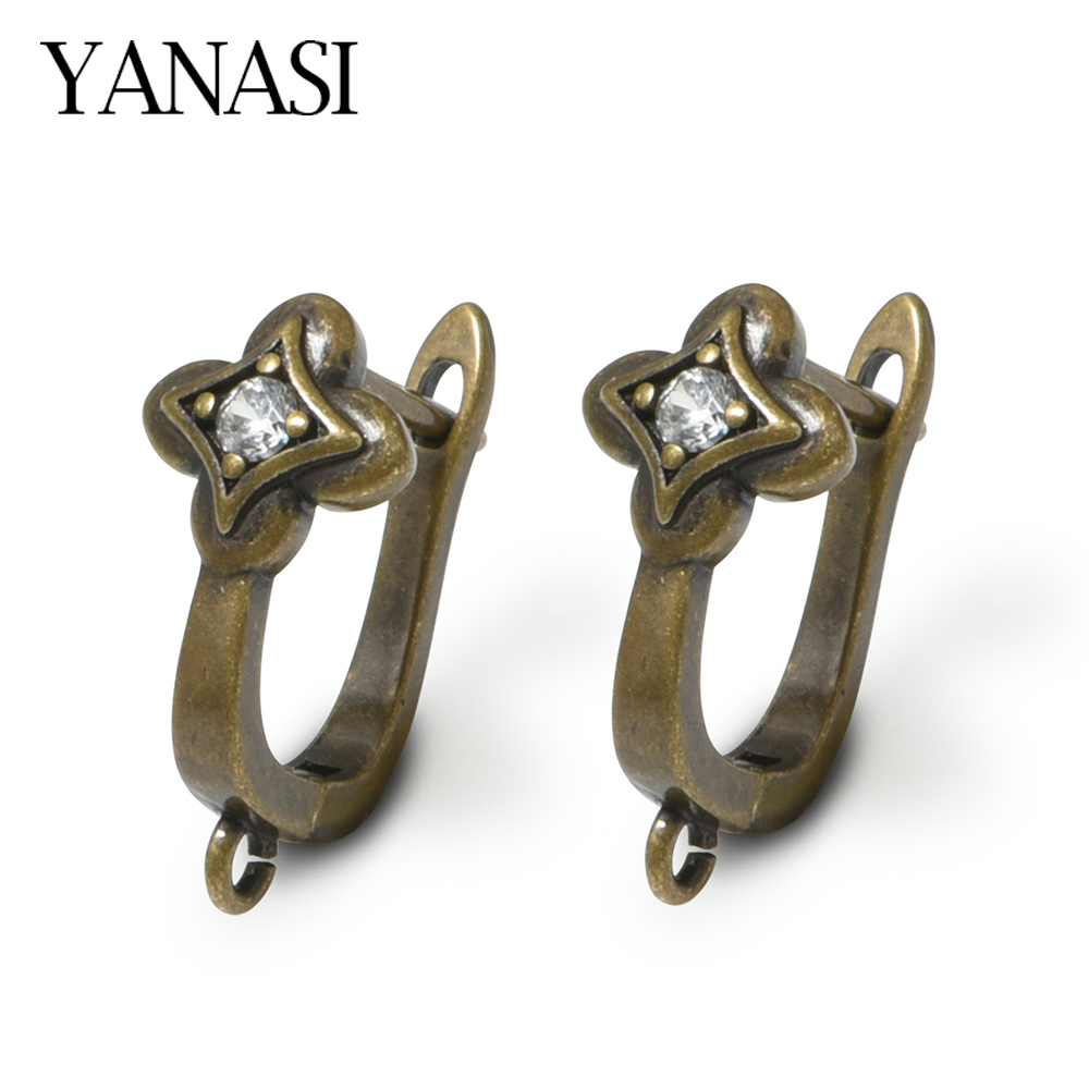 NEW 1 Pair Antique Bronze Bras - Antique Brass Hook 评论和价格
