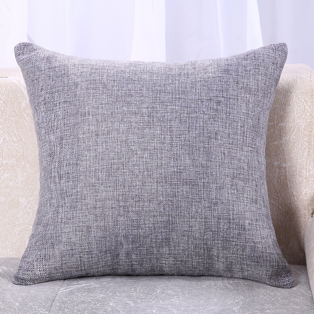 Flax Pillow Cover 50x50 Cm Eco - Textured Throw Natural 评论和价格