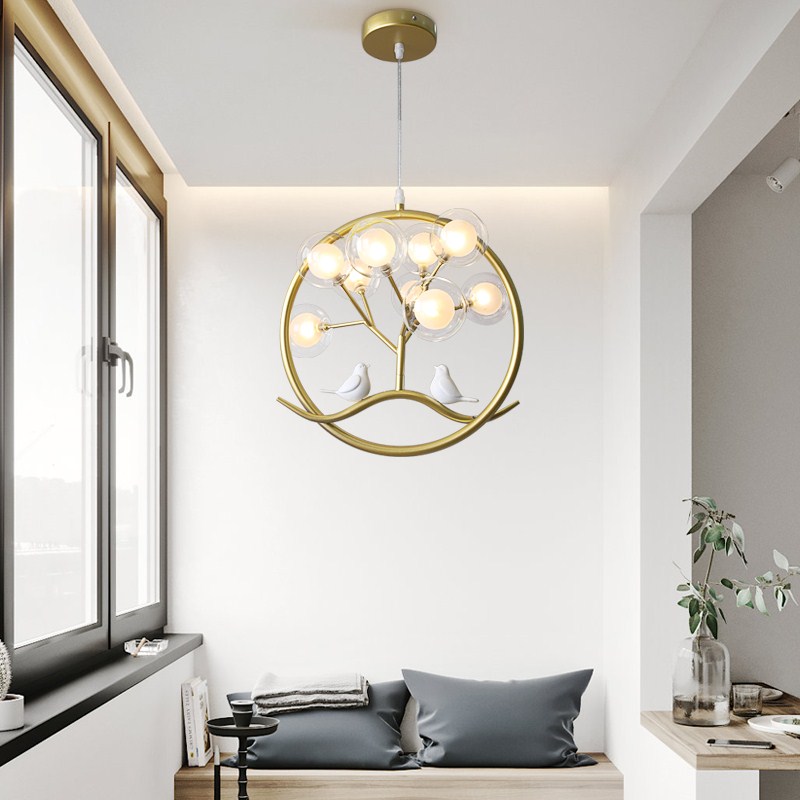 Nordic ball chandelier gold De - Interior Design Kitchen Modern 评论和价格