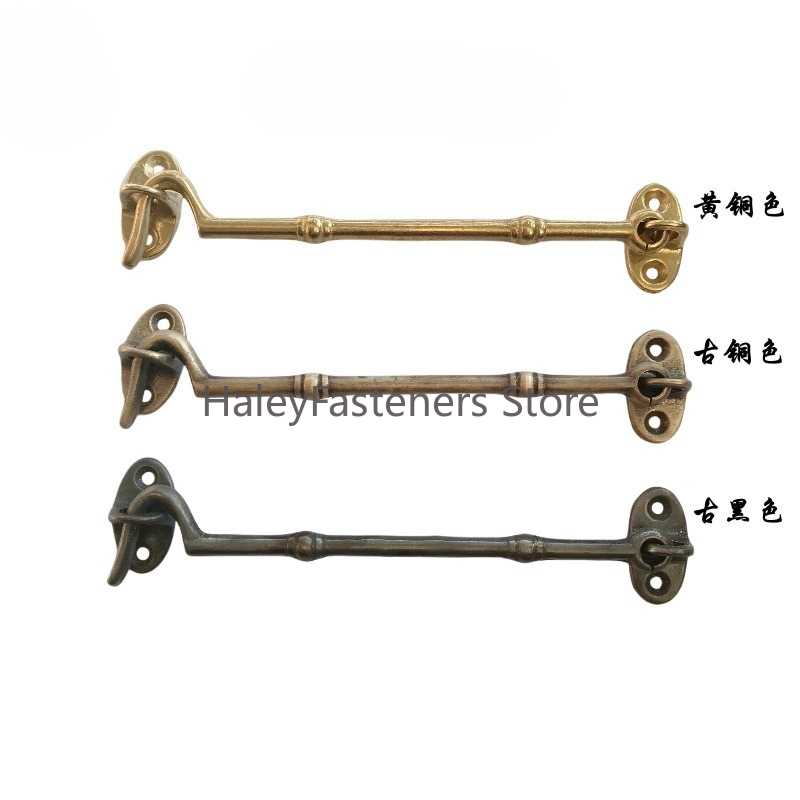 Brass Window Handle Copper Win - Antique Brass Hook 评论和价格