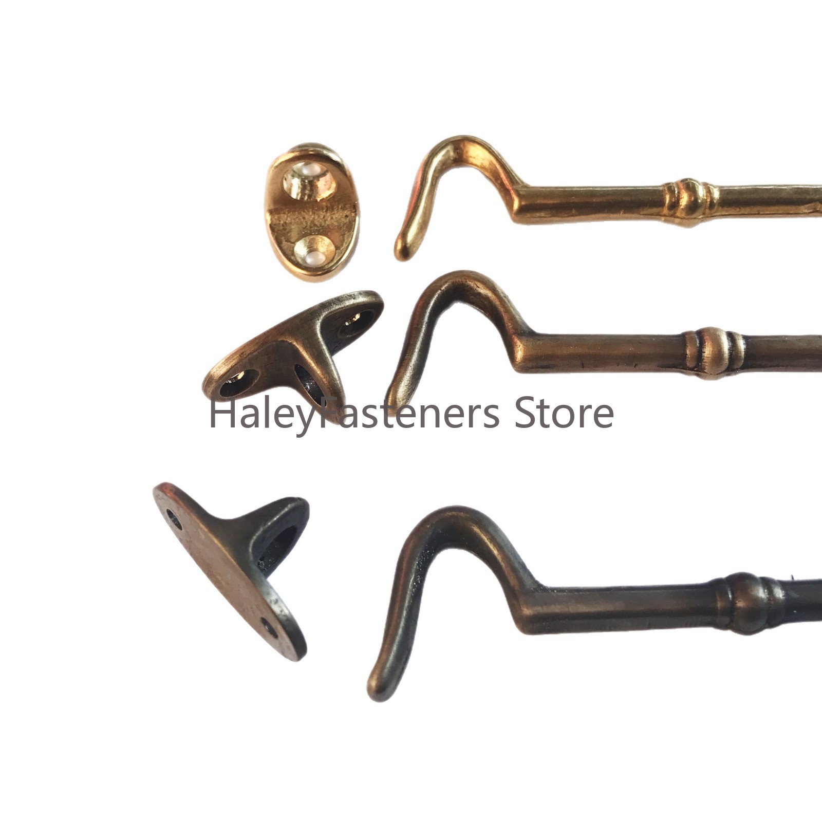 Brass Window Handle Copper Win - Antique Brass Hook 评论和价格