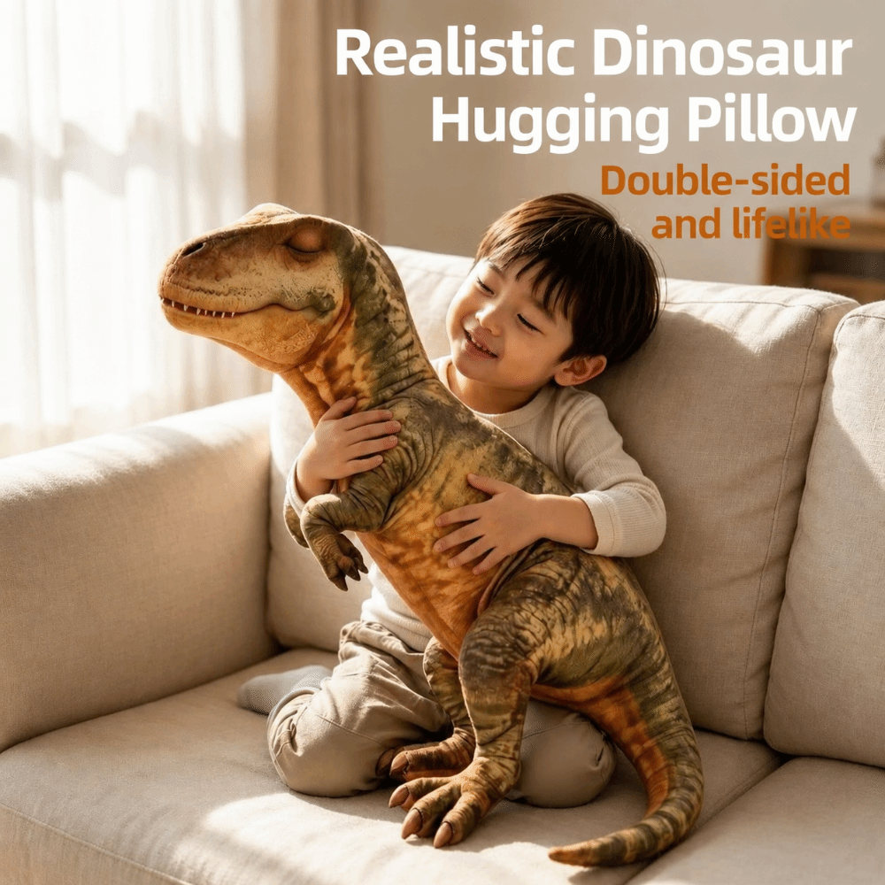 3D Design Dinosaur Pillow Life - Textured Throw Natural 评论和价格