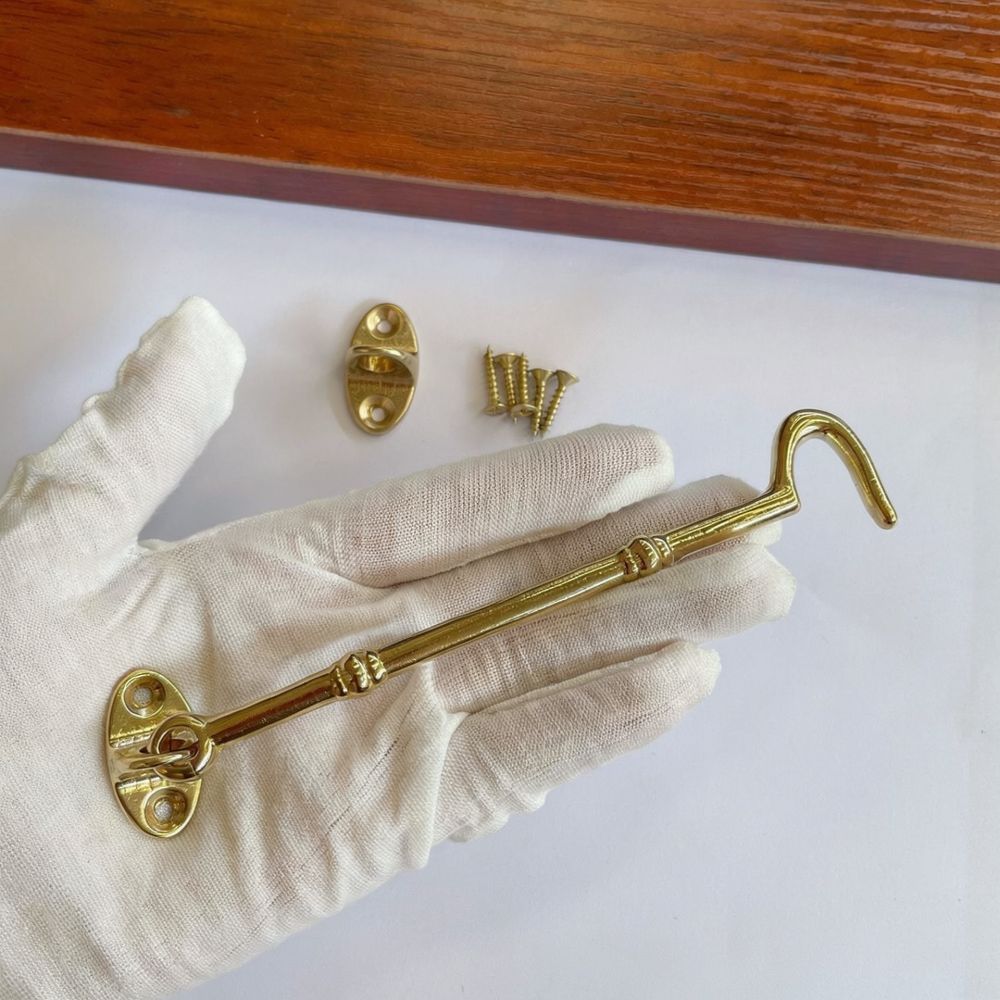 Solid Brass Window Hook Retro  - Antique Brass Hook 评论和价格