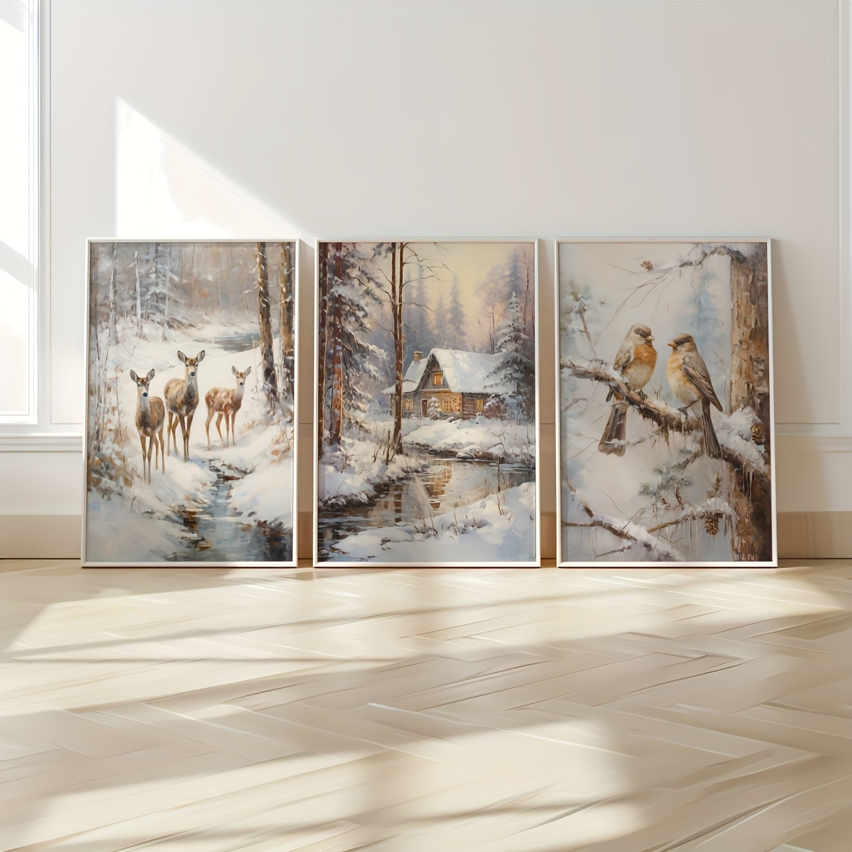 3pcs frameless Canvas Painting - Abstract Canvas Set 评论和价格