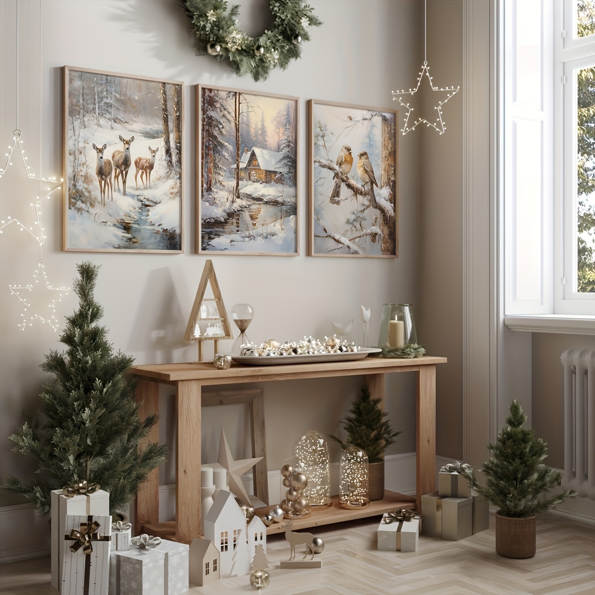 3pcs frameless Canvas Painting - Abstract Canvas Set 评论和价格