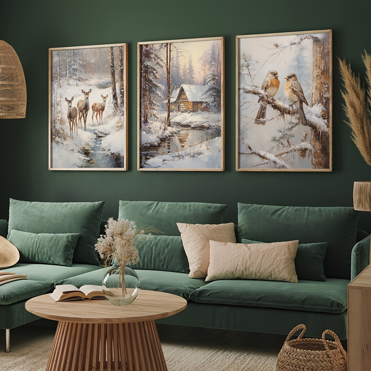 3pcs frameless Canvas Painting - Abstract Canvas Set 评论和价格