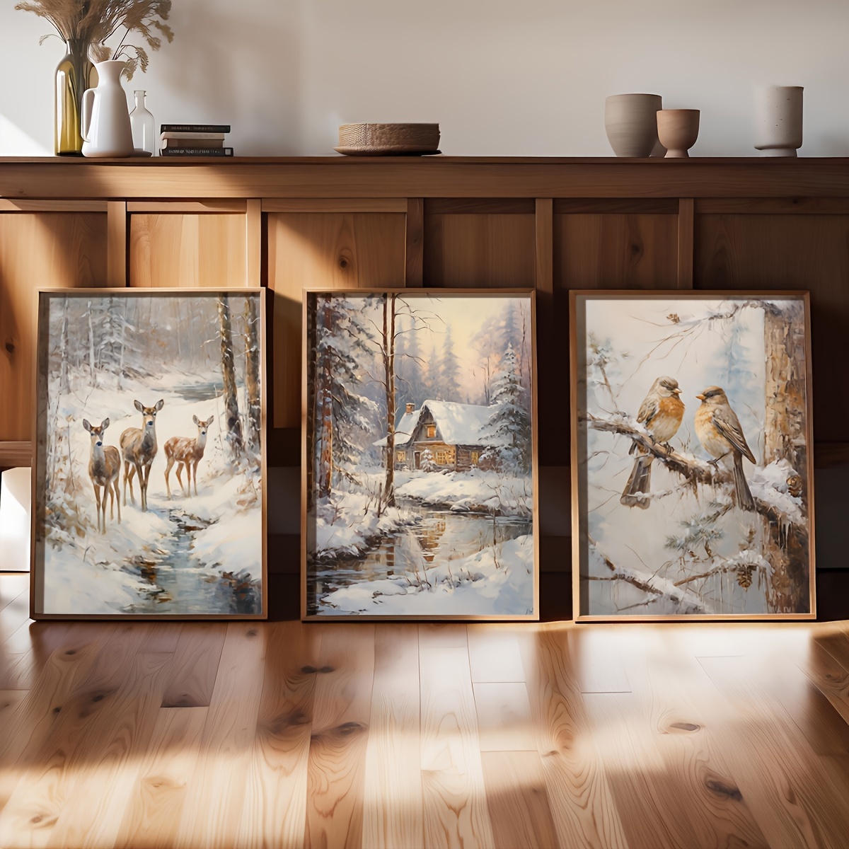 3pcs frameless Canvas Painting - Abstract Canvas Set 评论和价格