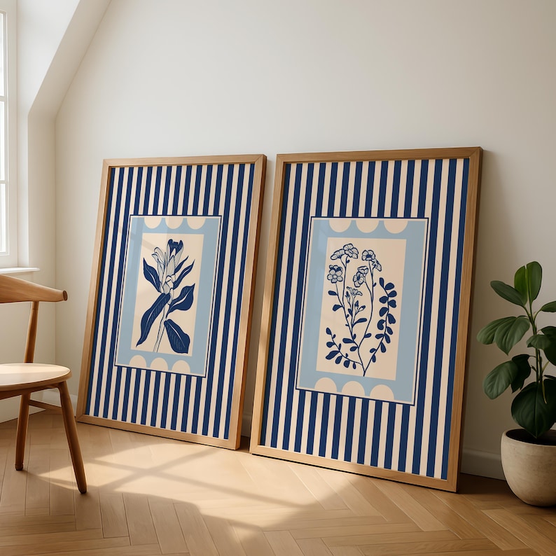 2pcs/set Bohemian Style Plant  - Abstract Canvas Set 评论和价格