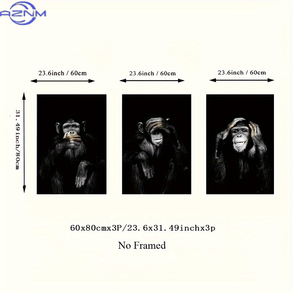 3pcs/set Big Size Unframed Ret - Abstract Canvas Set 评论和价格